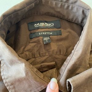 Murano Mens Large Button down, Brown